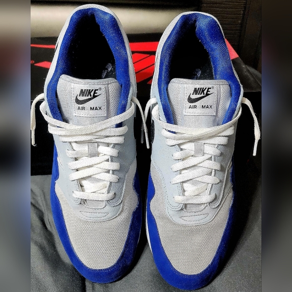 Air Max 1 Blue Royal Size 13 - Picture 5 of 8